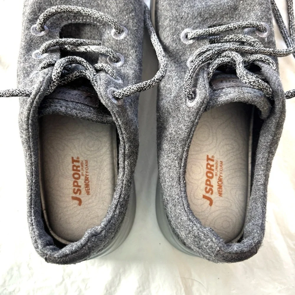 Jsport by Jambu Jsport Sparrow Crane Gray Lace-Up Sneakers SZ 9.5 M Worn 1X